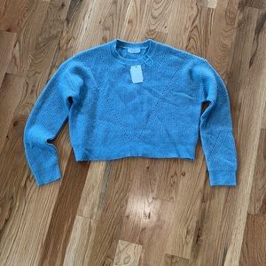 NWT Elodie Crop Blue Sweater